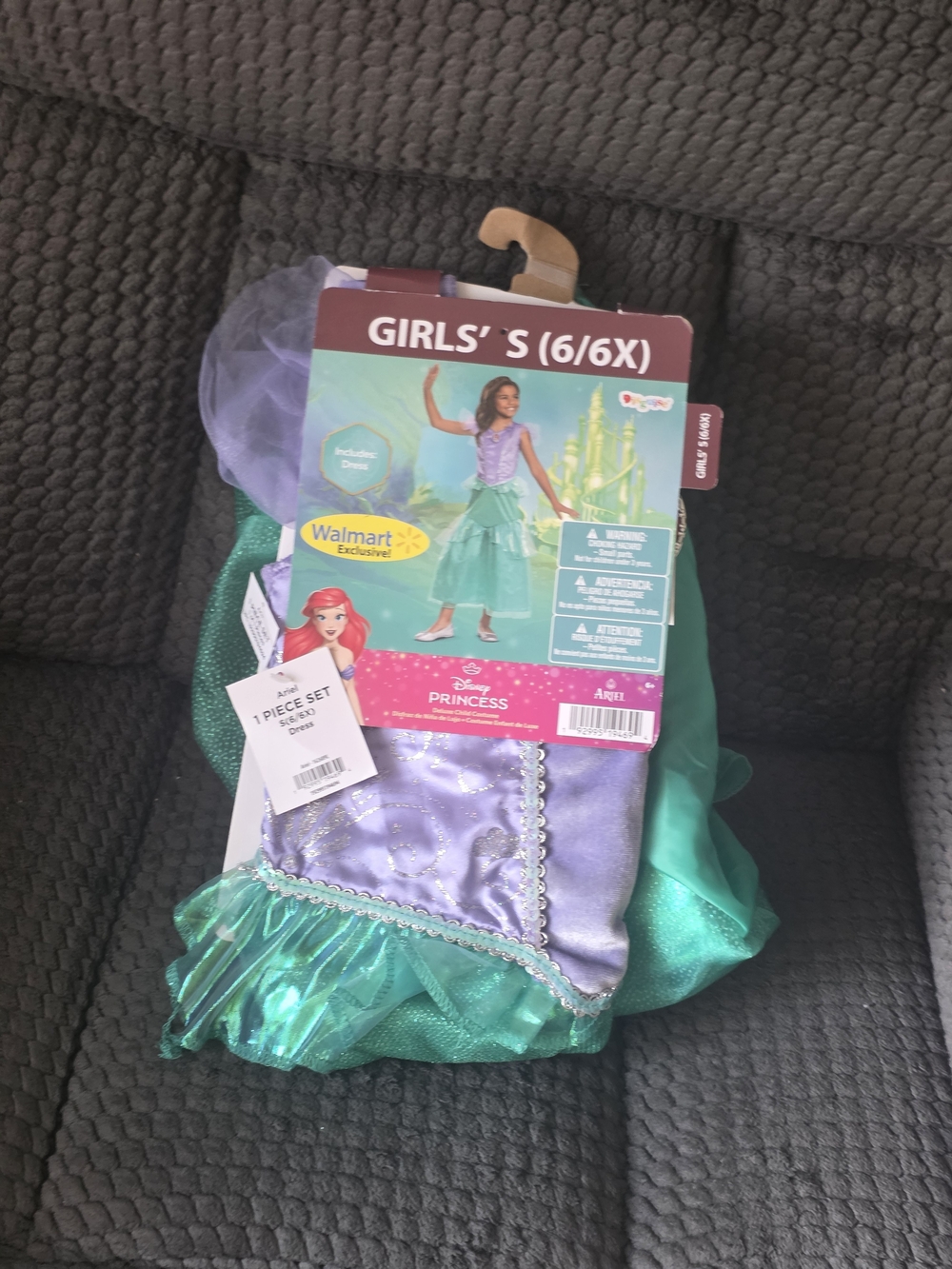 Disney Ariel Girls' Mermaid Costume in Green and Purple